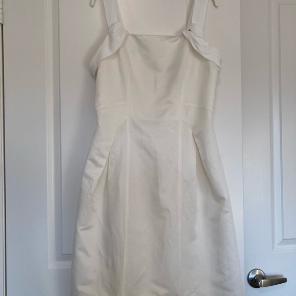Authentic MaxMara ivory linen/cotton dress, size 8-10 - Picture 9 of 14